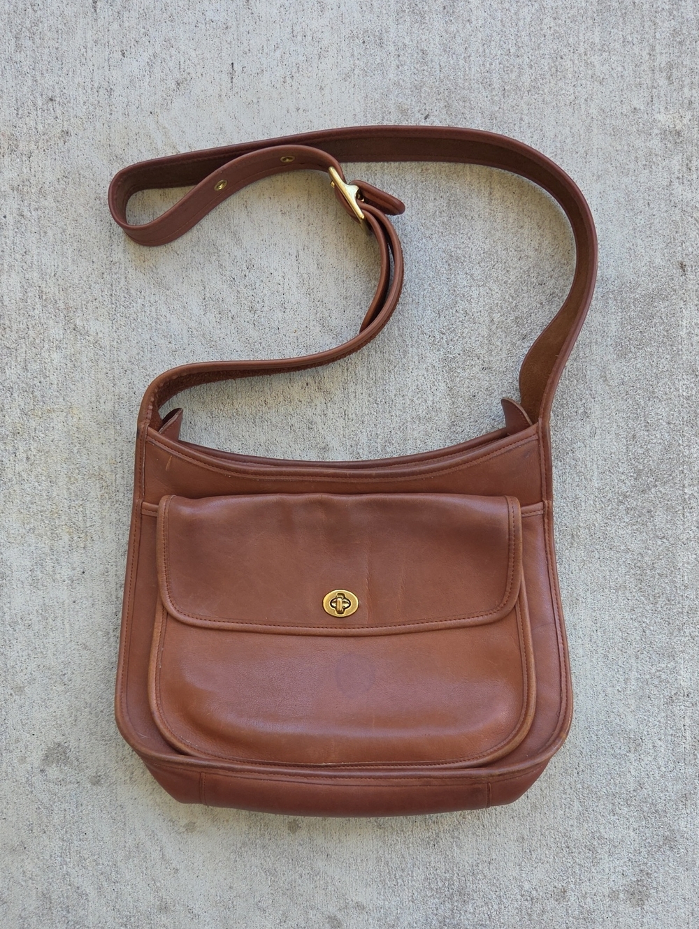 Coach Vintage Taft Bag Glovetanned Leather 9980 British Tan
